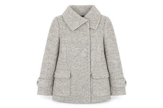 Womens UK Size 10 NEXT Beige Pea Coat