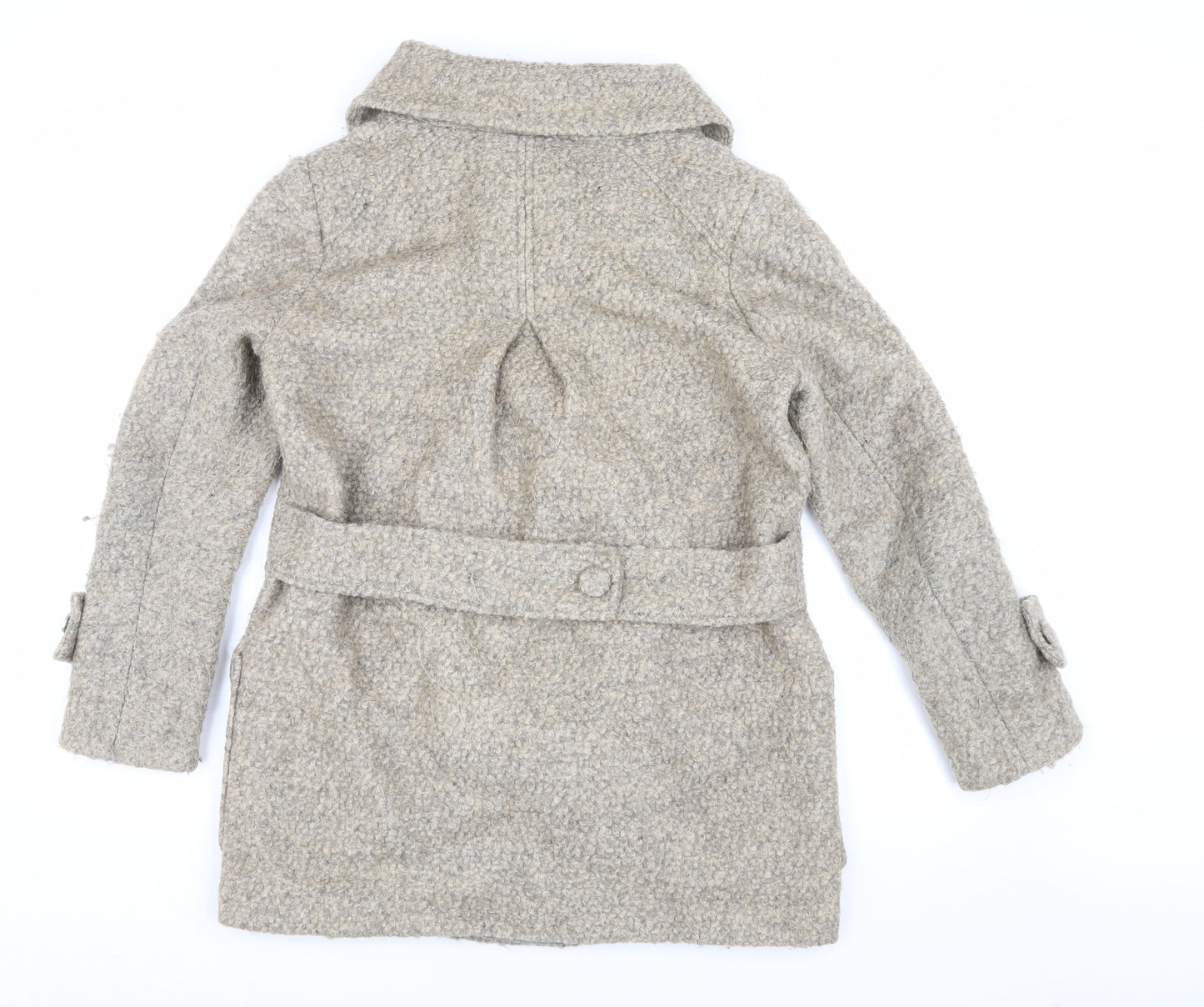 Womens UK Size 10 NEXT Beige Pea Coat