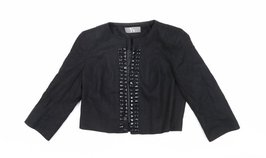 BHS Women's Black Cropped Blazer Size 14