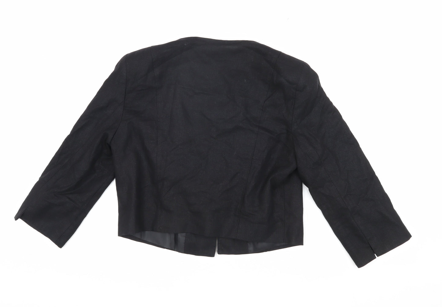 BHS Women's Black Cropped Blazer Size 14