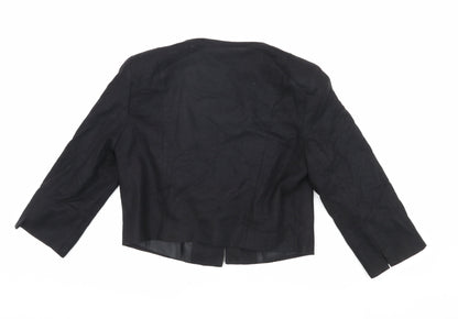 BHS Women's Black Cropped Blazer Size 14