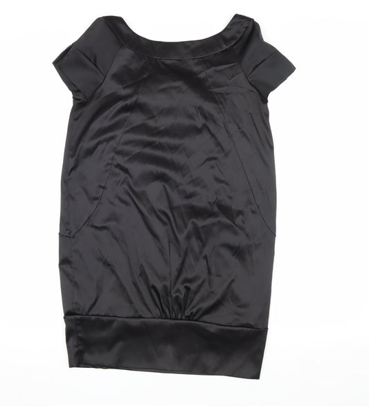 River Island Women's Black Short Sleeve Dress - Size 12