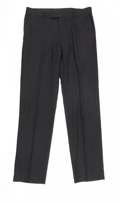 Marks and Spencer Men's Black Dress Pants 32 Inch