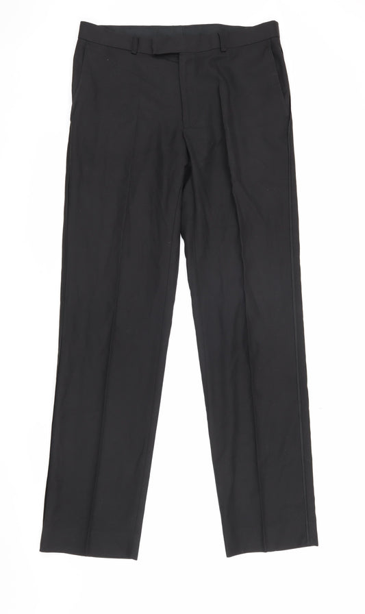 Marks and Spencer Men's Black Dress Pants 32 Inch