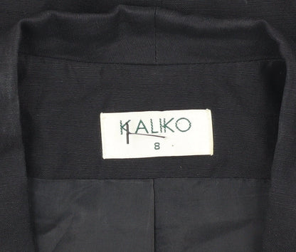 Kaliko Women's Black Blazer, Size 8, Classic Style
