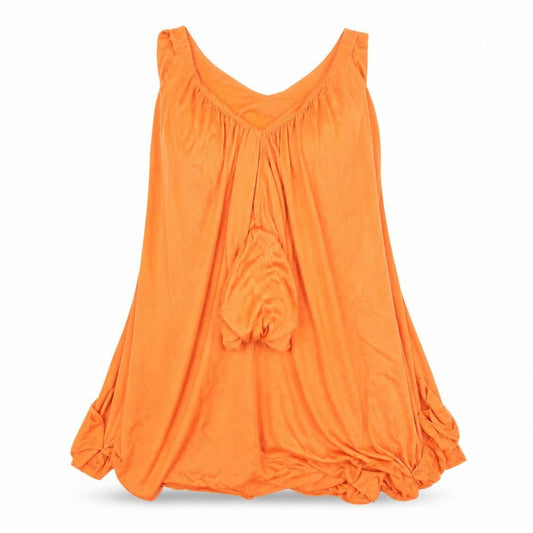Zara Collection Women Orange M V-Neck Dress