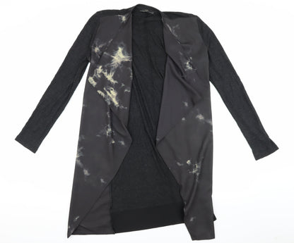 Womens UK Size M Zara Black Cardigan Jumper