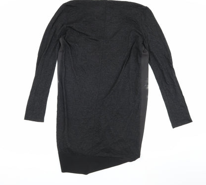 Womens UK Size M Zara Black Cardigan Jumper