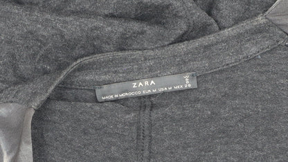 Womens UK Size M Zara Black Cardigan Jumper