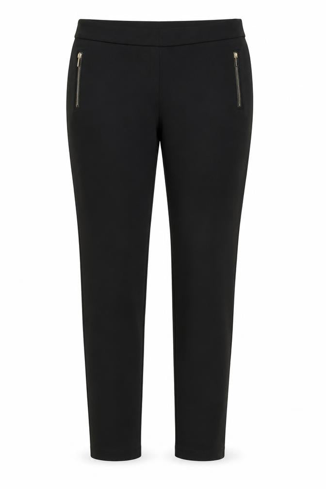 ESPRIT Women's Black Slim Cotton Trousers