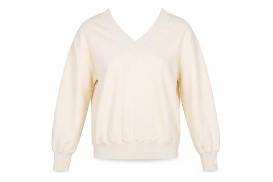 Womens UK Size XS Nike Beige Pullover Sweatshirt