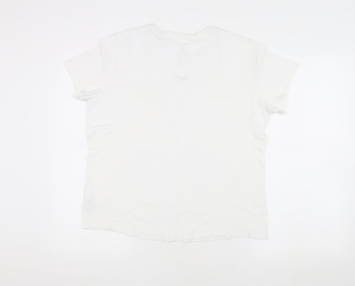 Nike Women's White T-Shirt, Size M, Casual and Comfortable