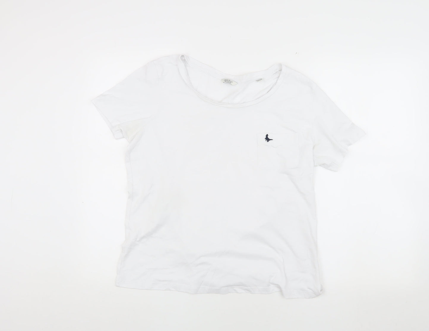 Jack Wills Boys White T-Shirt, Medium, Basic Style