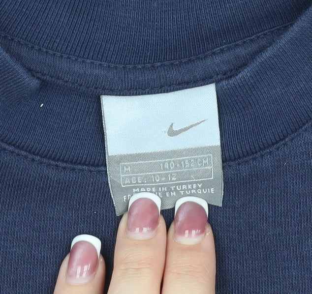 Nike Boys' Navy Logo Sweatshirt M Pullover Casual