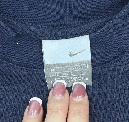 Nike Boys' Navy Logo Sweatshirt M Pullover Casual