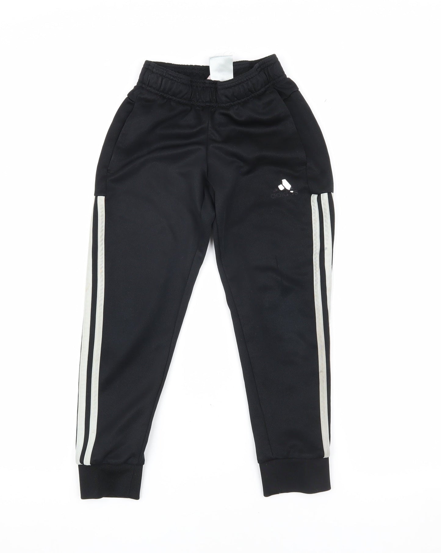 Adidas Boys Black Jogger Trousers 7-8 Years