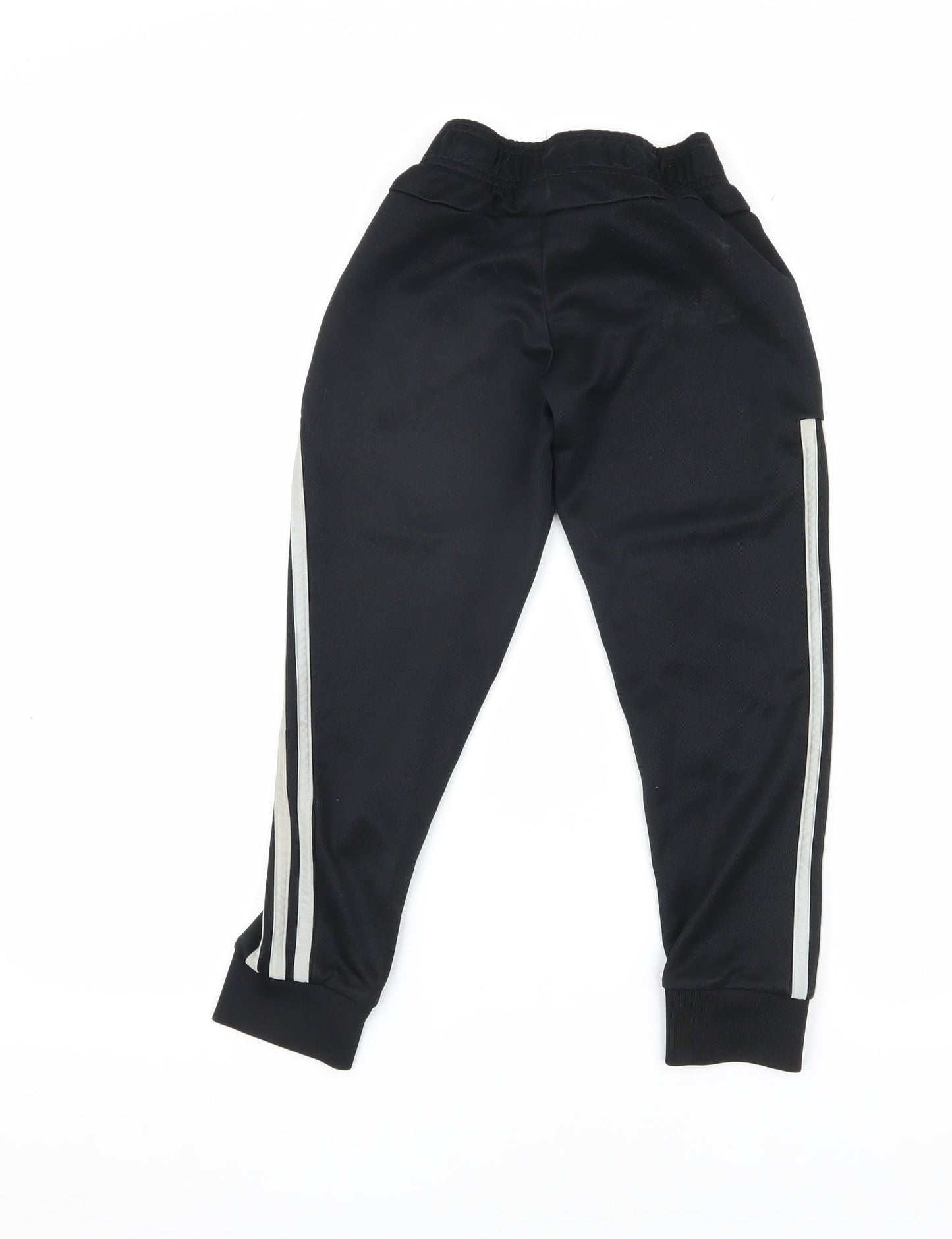 Adidas Boys Black Jogger Trousers 7-8 Years
