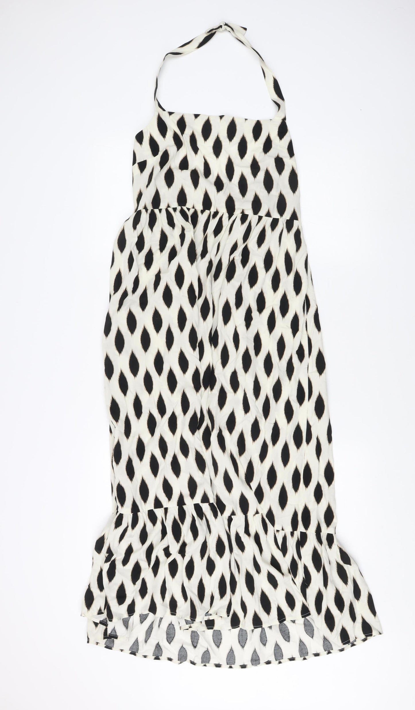 DUSK Women's Multicoloured Geometric Midi Dress