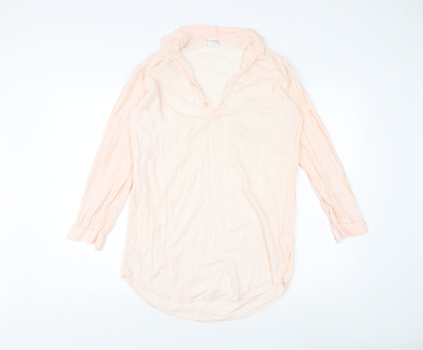 Womens UK Size S Miss Selfridge Beige Basic Blouse