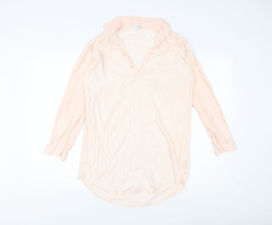Womens UK Size S Miss Selfridge Beige Basic Blouse