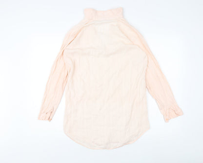 Womens UK Size S Miss Selfridge Beige Basic Blouse