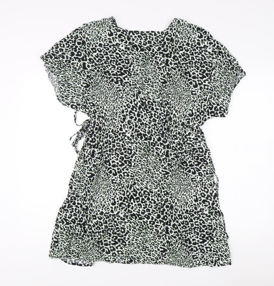 Marks and Spencer Women's Black Animal Print Dress Size 14