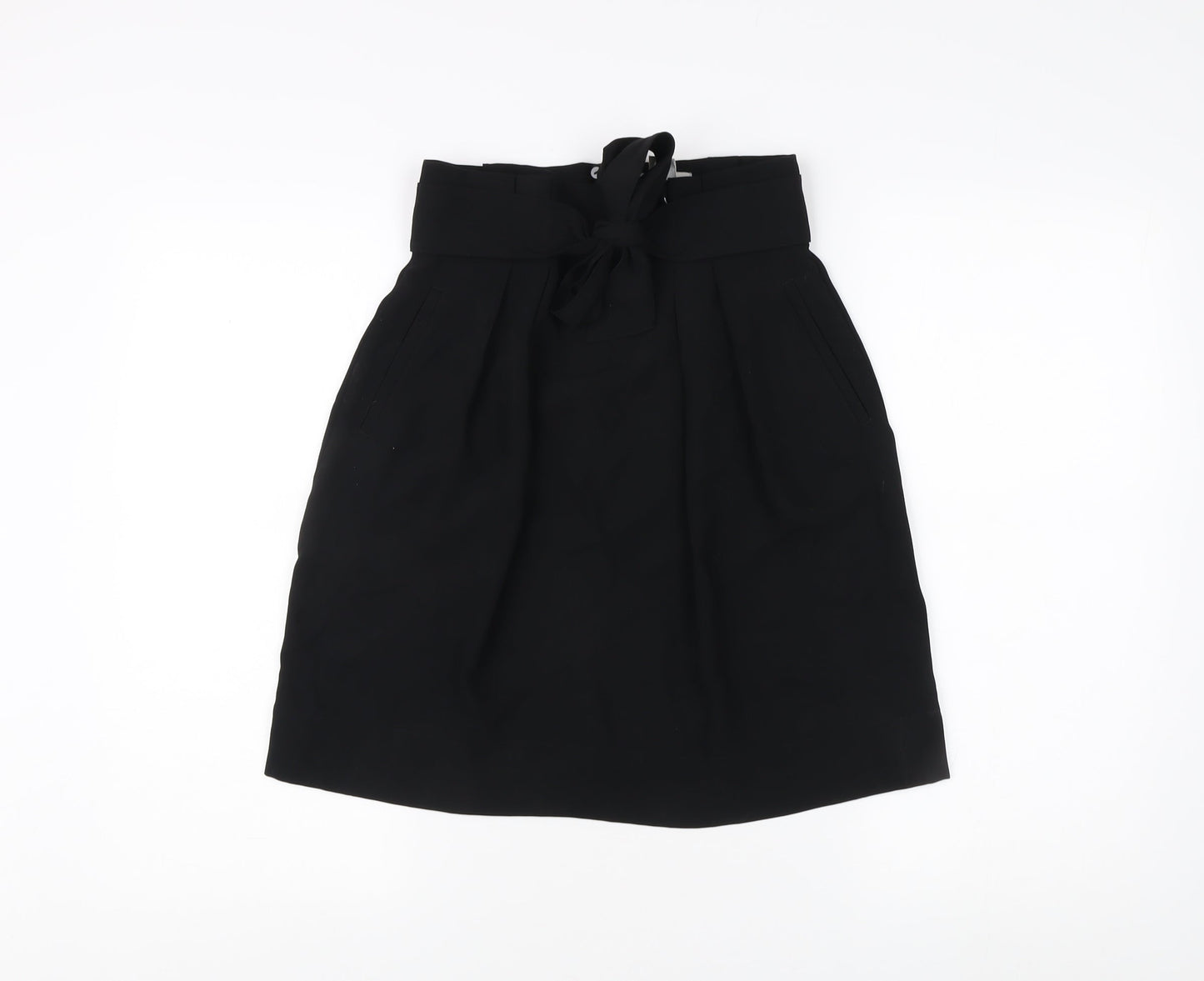 H&M Women's Black Polyester Skirt Size 6