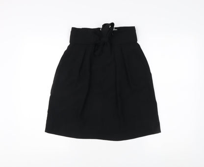H&M Women's Black Polyester Skirt Size 6