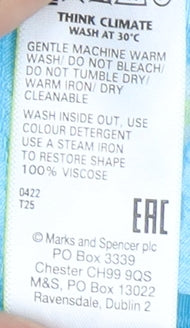 Womens UK Size 14 Marks and Spencer Blue Basic Blouse