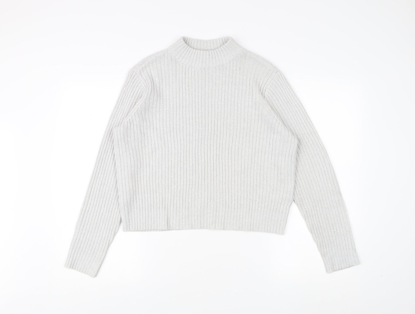 Womens UK Size M H&M Divided White Pullover Jumper