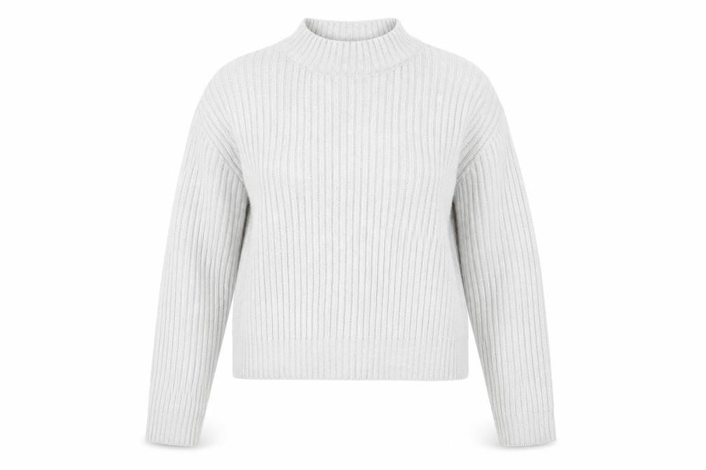 Womens UK Size M H&M Divided White Pullover Jumper