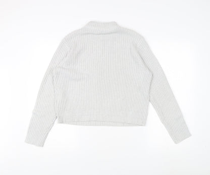 Womens UK Size M H&M Divided White Pullover Jumper