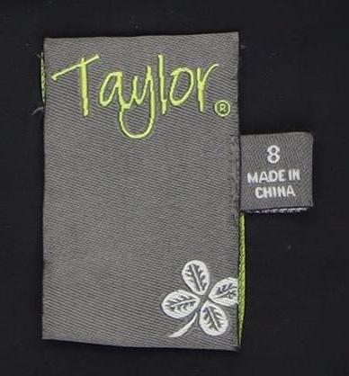 Taylor Women’s Grey Sheath Dress - Size 8, Formal Style