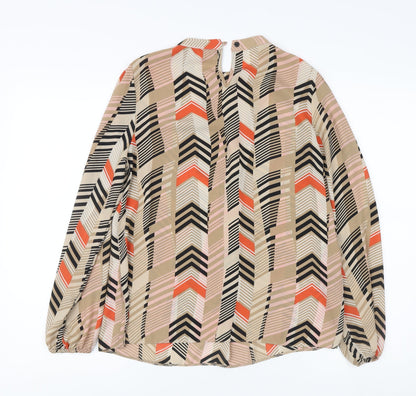 Womens UK Size 12 Dorothy Perkins Multicoloured Tunic Blouse