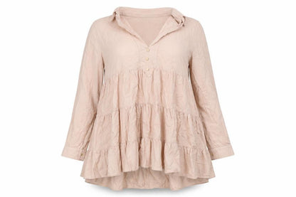 Zara Women's Beige Shirt Dress, L, Collared, Summer
