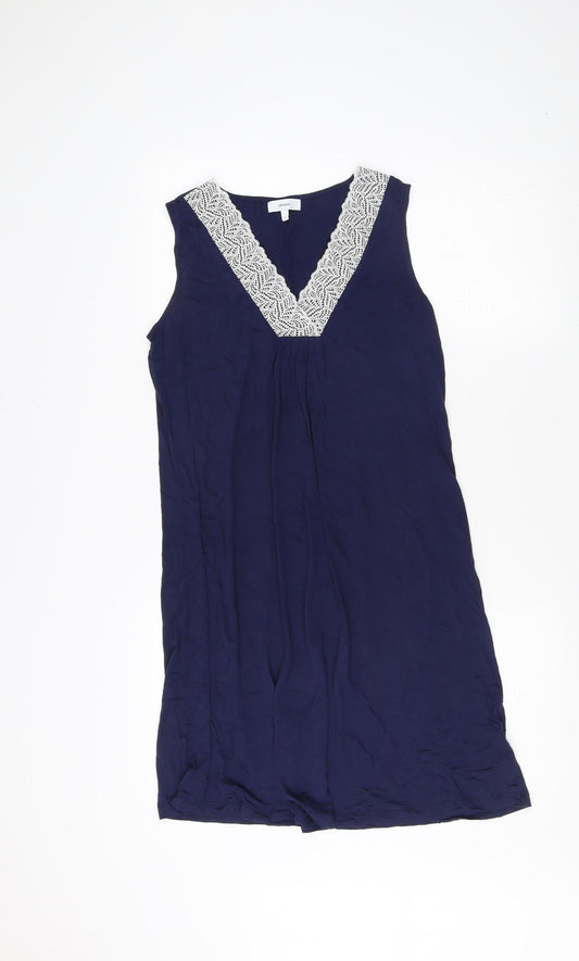 John Lewis Women's Blue Sleeveless Tunic Blouse Size 12