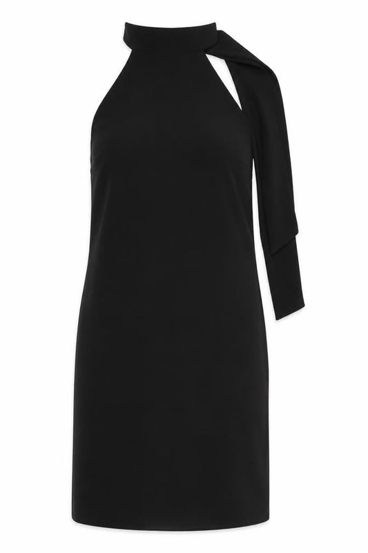 MNG Women's Black Sleeveless Halter Dress L