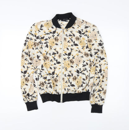 Womens UK Size 6 New Look Multicoloured Bomber Jacket