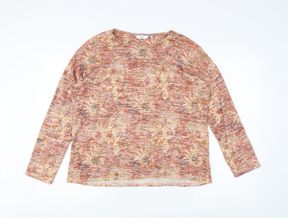 Womens UK Size 14 Isle Multicoloured Basic T-Shirt