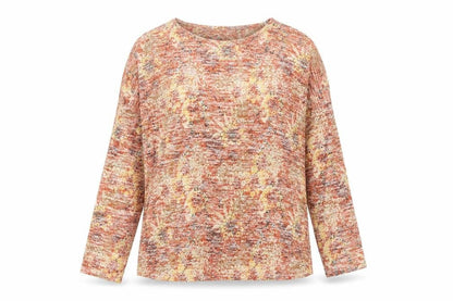 Womens UK Size 14 Isle Multicoloured Basic T-Shirt