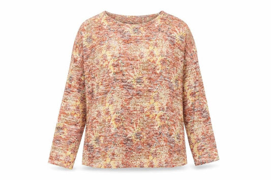 Womens UK Size 14 Isle Multicoloured Basic T-Shirt