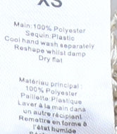 PrettyLittleThing Women's Beige XS Knit Sequin Dress