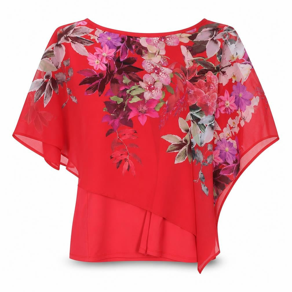 Womens UK Size S Wallis Red Basic Blouse