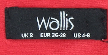 Womens UK Size S Wallis Red Basic Blouse