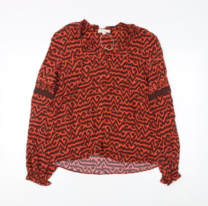 Womens UK Size 10 Per Una Red Basic Blouse