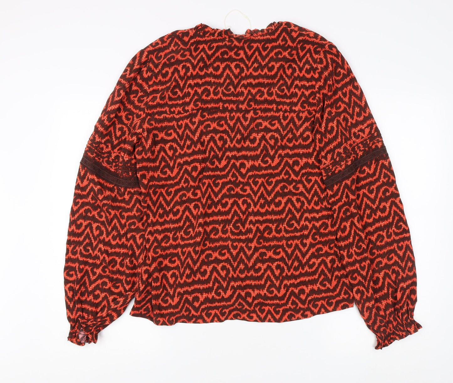 Womens UK Size 10 Per Una Red Basic Blouse