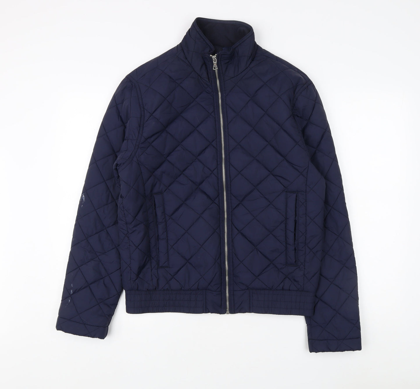 Womens UK Size S Marks and Spencer Blue Quilted Coat