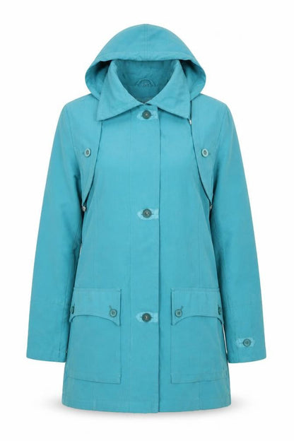 Womens UK Size 8 Katherine Hammond Blue Overcoat