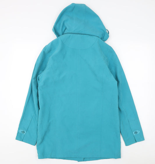Womens UK Size 8 Katherine Hammond Blue Overcoat