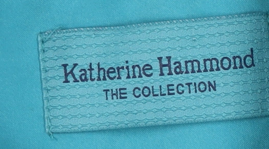 Womens UK Size 8 Katherine Hammond Blue Overcoat